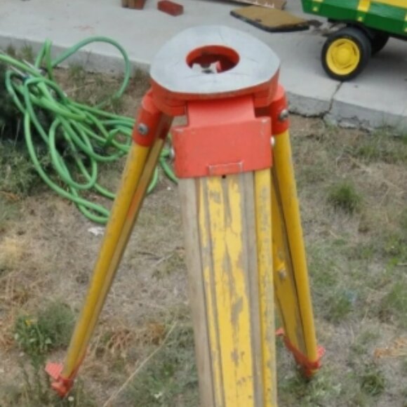 TRIPOD LASER STAND ALUMINUM/WOOD COLLAPSIBLE ADJUSTABLE SURVEYOR SURVEY LD 3499